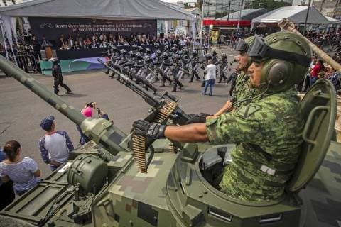 September 16 2018 EUM20180916NAC42 JPG QUERETARO Qro Commemorations Celebrations Independence September 16, 2018 Appearance of the Military Civic Parade commemorating the 208th anniversary of the beginning of the Independence of Mexico in streets of the first square of this capital Photo Agency THE UNIVERSAL RCC  - ZUMAu78_ 20180916_zaf_u78_075 Copyright: xDemianxChavezx
