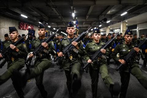 (180916) -- MEXICO CITY, Sept. 16, 2018 -- Members of the Mexican Armed Forces take part in a military parade to commemorate Mexico s Independence Day in Mexico City, capital of Mexico, on Sept. 16, 2018. ) MEXICO-MEXICO CITY-INDEPENDENCE DAY-PARADE XinxYuewei 
