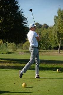 Hamburg the 17th September 2018 Numerous celebrities played a charity golf tournament today at Golf Club Treudelberg in Hamburg Already yesterday, the Players Night of the Eagles Charity Golf Club took place at the Steigenberger Hotel Treudelberg Image Info Michael Stich brandished the golf club for a good cause The former t