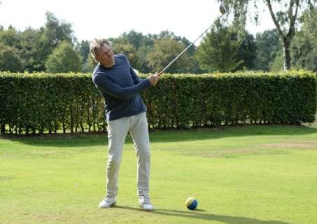Hamburg the 17 September 2018 Numerous celebrities played a charity golf tournament today at Golf Club Treudelberg in Hamburg Already yesterday, the Players Night of the Eagles Charity Golf Club took place at the Steigenberger Hotel Treudelberg Image Info Manfred Manni Kaltz was known for his banana flanks at HSV Hamburger SV On the golf course
