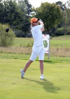 Hamburg the 17 September 2018 Numerous celebrities played today a charity golf tournament in the Golf Club Treudelberg in Hamburg Already yesterday the Players Night of the Eagles Charity Golf Club took place in the Steigenberger Hotel Treudelberg Image info The German football World Champion Renate Lingor actual