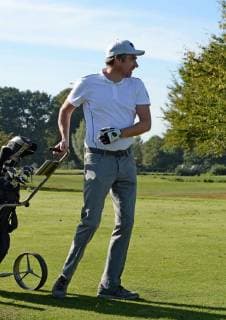 Hamburg the 17th September 2018 Numerous celebrities played a charity golf tournament today at Golf Club Treudelberg in Hamburg Already yesterday, the Players Night of the Eagles Charity Golf Club took place at the Steigenberger Hotel Treudelberg Image Info Michael Stich brandished the golf club for a good cause The former t