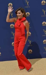 Television personality Kit Hoover attends the 70th annual Primetime Emmy Award at the Microsoft Theater in downtown Los Angeles on September 17, 2018.  LAP20180917013 CHRISTINExCHEW
