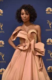 TV personality Zuri Hall attends the 70th annual Primetime Emmy Awards at the Microsoft Theater in downtown Los Angeles on September 17, 2018.  LAP20180917427 CHRISTINExCHEW