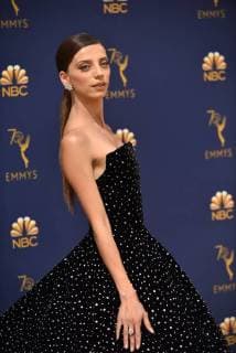 Actor Angela Sarafyan attends the 70th annual Primetime Emmy Award at the Microsoft Theater in downtown Los Angeles on September 17, 2018.  LAP20180917020 CHRISTINExCHEW