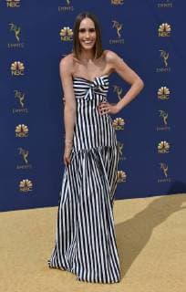 TV personality Louise Roe attends the 70th annual Primetime Emmy Awards at the Microsoft Theater in downtown Los Angeles on September 17, 2018.  LAP20180917489 CHRISTINExCHEW
