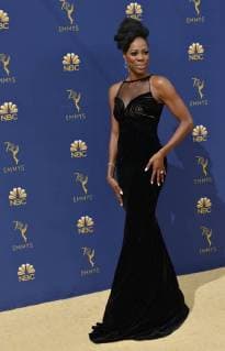 Actor Yvonne Orji attends the 70th annual Primetime Emmy Awards at the Microsoft Theater in downtown Los Angeles on September 17, 2018.  LAP20180917509 CHRISTINExCHEW