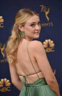 Actor Dakota Fanning attends the 70th annual Primetime Emmy Awards at the Microsoft Theater in downtown Los Angeles on September 17, 2018.  LAP20180917526 CHRISTINExCHEW