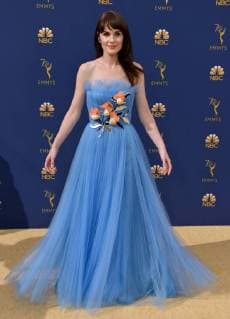 Actor Michelle Dockery attends the 70th annual Primetime Emmy Awards at the Microsoft Theater in downtown Los Angeles on September 17, 2018.  LAP20180917552 CHRISTINExCHEW
