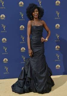 Actor Xosha Roquemore attends the 70th annual Primetime Emmy Award at the Microsoft Theater in downtown Los Angeles on September 17, 2018.  LAP20180917047 CHRISTINExCHEW