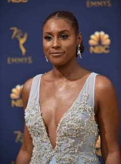 Actor Issa Rae attends the 70th annual Primetime Emmy Award at the Microsoft Theater in downtown Los Angeles on September 17, 2018.  LAP20180917060 CHRISTINExCHEW
