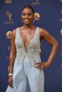 Actor Issa Rae attends the 70th annual Primetime Emmy Award at the Microsoft Theater in downtown Los Angeles on September 17, 2018.  LAP20180917061 CHRISTINExCHEW