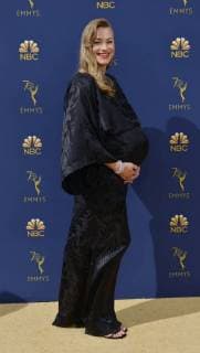 Actor Yvonne Strahovski attends the 70th annual Primetime Emmy Award at the Microsoft Theater in downtown Los Angeles on September 17, 2018.  LAP20180917076 CHRISTINExCHEW