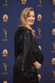 Actor Yvonne Strahovski attends the 70th annual Primetime Emmy Award at the Microsoft Theater in downtown Los Angeles on September 17, 2018.  LAP20180917084 CHRISTINExCHEW
