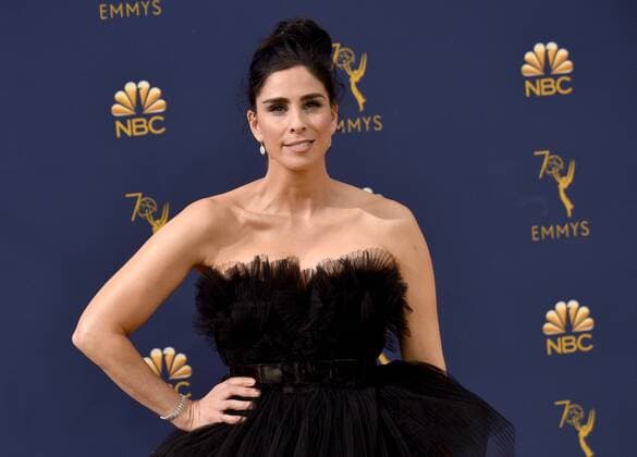 Comedian Sarah Silverman attends the 70th annual Primetime Emmy Award at the Microsoft Theater in downtown Los Angeles on September 17, 2018.  LAP20180917117 CHRISTINExCHEW