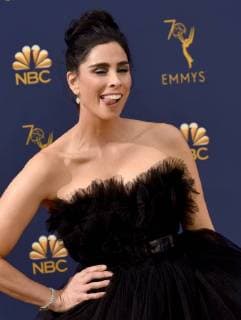 Comedian Sarah Silverman attends the 70th annual Primetime Emmy Award at the Microsoft Theater in downtown Los Angeles on September 17, 2018.  LAP20180917118 CHRISTINExCHEW