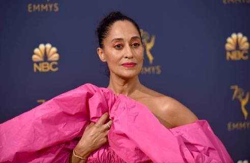Actor Tracee Ellis attends the 70th annual Primetime Emmy Award at the Microsoft Theater in downtown Los Angeles on September 17, 2018.  LAP20180917125 CHRISTINExCHEW