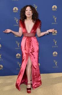 Actor Sandra Oh attends the 70th annual Primetime Emmy Award at the Microsoft Theater in downtown Los Angeles on September 17, 2018.  LAP20180917128 CHRISTINExCHEW