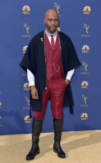 Television host Karamo Brown attends the 70th annual Primetime Emmy Award at the Microsoft Theater in downtown Los Angeles on September 17, 2018.  LAP20180917136 CHRISTINExCHEW