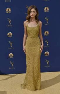 Actor Natalia Dyer attends the 70th annual Primetime Emmy Award at the Microsoft Theater in downtown Los Angeles on September 17, 2018.  LAP20180917171 CHRISTINExCHEW