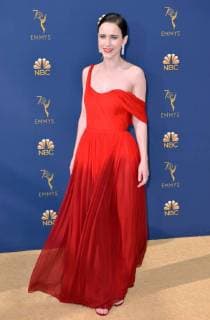 Actor Rachel Brosnahan attends the 70th annual Primetime Emmy Award at the Microsoft Theater in downtown Los Angeles on September 17, 2018.  LAP20180917173 CHRISTINExCHEW