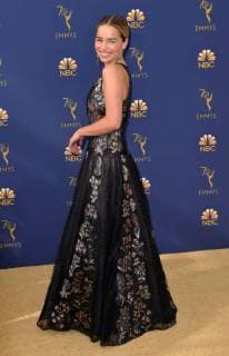 Actor Emilia Clarke attends the 70th annual Primetime Emmy Award at the Microsoft Theater in downtown Los Angeles on September 17, 2018.  LAP20180917177 CHRISTINExCHEW