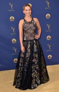 Actor Emilia Clarke attends the 70th annual Primetime Emmy Award at the Microsoft Theater in downtown Los Angeles on September 17, 2018.  LAP20180917178 CHRISTINExCHEW