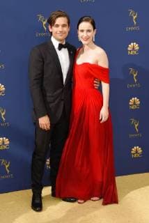 Jason Ralph and Rachel Brosnahan arriving at the 70th Primetime Emmy Awards in Los Angeles, California - Sept 17, 2018 - Emmy Awards 2018, Los Angeles California United States Microsoft Theatre  Copyright: xOConnor-Arroyox h_00544183