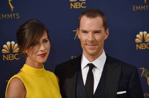 Theater director Sophie Hunter (L) and actor Benedict Cumberbatch attend the 70th annual Primetime Emmy Award at the Microsoft Theater in downtown Los Angeles on September 17, 2018.  LAP20180917218 CHRISTINExCHEW