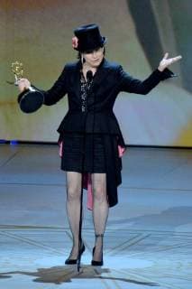 Amy Sherman-Palladino accepts the Outstanding Writing for a Comedy Series award for The Marvelous Mrs. Maisel onstage during the 70th annual Primetime Emmy Awards at the Microsoft Theater in downtown Los Angeles on September 17, 2018.  LAP20180917587 JIMxRUYMEN