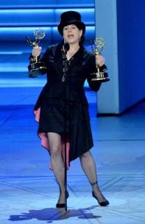 Amy Sherman-Palladino accepts the Outstanding Directing for a Comedy Series award for The Marvelous Mrs. Maisel onstage during the 70th annual Primetime Emmy Awards at the Microsoft Theater in downtown Los Angeles on September 17, 2018.  LAP20180917608 JIMxRUYMEN