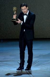 Bill Hader accepts the Outstanding Lead Actor in a Comedy Series award for Barry onstage during the 70th annual Primetime Emmy Awards at the Microsoft Theater in downtown Los Angeles on September 17, 2018.  LAP20180917625 JIMxRUYMEN
