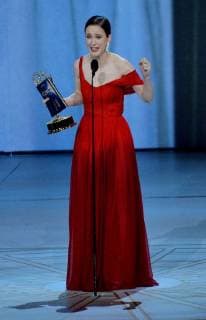Rachel Brosnahan accepts the Outstanding Lead Actress in a Comedy Series award for The Marvelous Mrs. Maisel onstage during the 70th annual Primetime Emmy Awards at the Microsoft Theater in downtown Los Angeles on September 17, 2018.  LAP20180917619 JIMxRUYMEN