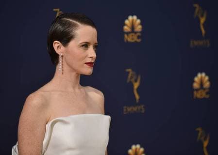 Actor Claire Foy attends the 70th annual Primetime Emmy Award at the Microsoft Theater in downtown Los Angeles on September 17, 2018.  LAP20180917233 CHRISTINExCHEW