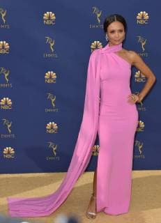 Actor Thandie Newton attends the 70th annual Primetime Emmy Award at the Microsoft Theater in downtown Los Angeles on September 17, 2018.  LAP20180917234 CHRISTINExCHEW