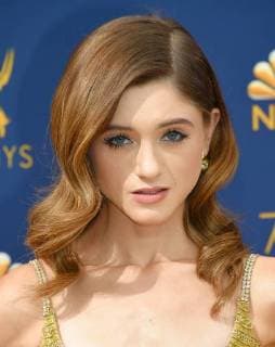 Natalia Dyer arriving at the 70th Primetime Emmy Awards in Los Angeles, California - Sept 17, 2018 - Emmy Awards 2018, Los Angeles California United States Microsoft Theatre  Copyright: xOConnor-Arroyox h_00544258