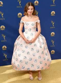 Millie Bobby Brown arriving at the 70th Primetime Emmy Awards in Los Angeles, California - Sept 17, 2018 - Emmy Awards 2018, Los Angeles California United States Microsoft Theater  Copyright: xOConnor-Arroyox h_00544275