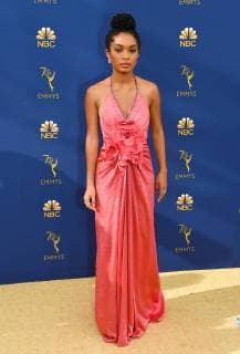 Yara Shahidi arriving at the 70th Primetime Emmy Awards in Los Angeles, California - Sept 17, 2018 - Emmy Awards 2018, Los Angeles California United States Microsoft Theatre  Copyright: xOConnor-Arroyox h_00544284