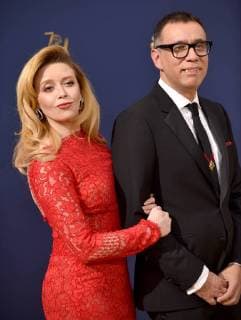 Actors Natasha Lyonne (L) and Fred Armisen attend the 70th annual Primetime Emmy Award at the Microsoft Theater in downtown Los Angeles on September 17, 2018.  LAP201809171134 CHRISTINExCHEW