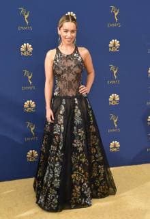 Emilia Clarke arriving at the 70th Primetime Emmy Awards in Los Angeles, California - Sept 17, 2018 - Emmy Awards 2018, Los Angeles California United States Microsoft Theatre L.A. Live  Copyright: xOConnor-Arroyox h_00544192