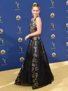 Emilia Clarke arriving at the 70th Primetime Emmy Awards in Los Angeles, California - Sept 17, 2018 - Emmy Awards 2018, Los Angeles California United States Microsoft Theatre  Copyright: xOConnor-Arroyox h_00544332