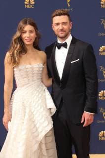 LOS ANGELES, CA - SEPTEMBER 17: Jessica Biel and Justin Timberlake at the 70th Primetime Emmy Awards at the Microsoft Theater in Los Angeles, California on September 17, 2018. Copyright: xFayexSadoux