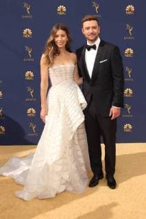 LOS ANGELES, CA - SEPTEMBER 17: Jessica Biel and Justin Timberlake at the 70th Primetime Emmy Awards at the Microsoft Theater in Los Angeles, California on September 17, 2018. Copyright: xFayexSadoux