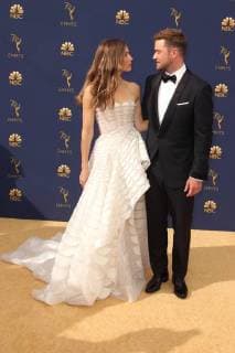 LOS ANGELES, CA - SEPTEMBER 17: Jessica Biel and Justin Timberlake at the 70th Primetime Emmy Awards at the Microsoft Theater in Los Angeles, California on September 17, 2018. Copyright: xFayexSadoux