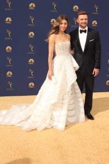 LOS ANGELES, CA - SEPTEMBER 17: Jessica Biel and Justin Timberlake at the 70th Primetime Emmy Awards at the Microsoft Theater in Los Angeles, California on September 17, 2018. Copyright: xFayexSadoux