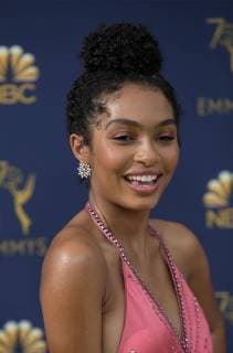 September 17, 2018 - Los Angeles, California, U.S - Yara Shahidi on the red carpet of the 2018 Emmy Awards held at the Microsoft Theater on Monday September 17, 2018 in Los Angeles, California. Los Angeles U.S. - ZUMAp124 20180917_zaa_p124_016 Copyright: xJavierxRojasx