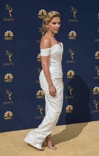 September 17, 2018 - Los Angeles, California, U.S - Scarlett Johansson on the red carpet of the 2018 Emmy Awards held at the Microsoft Theater on Monday September 17, 2018 in Los Angeles, California. Los Angeles U.S. - ZUMAp124 20180917_zaa_p124_049 Copyright: xJavierxRojasx