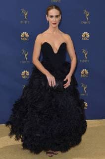 Actor Sarah Paulson attends the 70th annual Primetime Emmy Award at the Microsoft Theater in downtown Los Angeles on September 17, 2018.  LAP201809171167 CHRISTINExCHEW