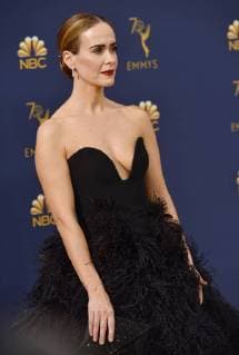 Actor Sarah Paulson attends the 70th annual Primetime Emmy Award at the Microsoft Theater in downtown Los Angeles on September 17, 2018.  LAP201809171168 CHRISTINExCHEW