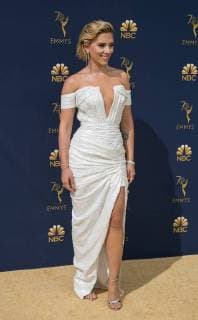 September 17, 2018 - Los Angeles, California, U.S - Scarlett Johansson on the red carpet of the 2018 Emmy Awards held at the Microsoft Theater on Monday September 17, 2018 in Los Angeles, California. Los Angeles U.S. - ZUMAp124 20180917_zaa_p124_065 Copyright: xJavierxRojasx